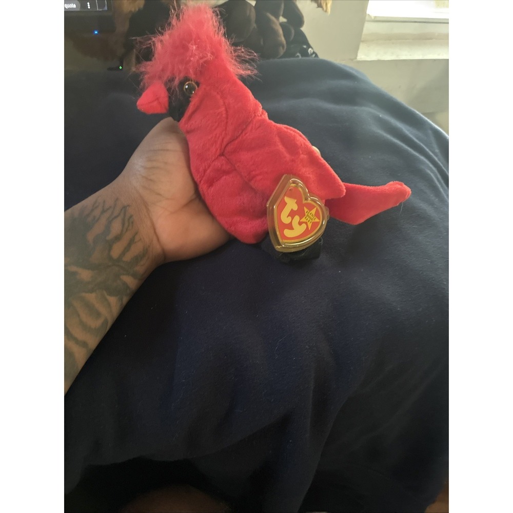Ty Beanie Baby MAC the Cardinal Bird (5 Inch) NEW MWMTs Plush Stuffed Animal Toy